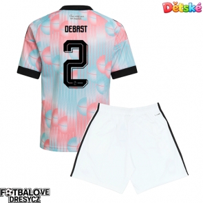 Belgie Zeno Debast #2 Dětské Venkovní dres komplet MS 2026 Krátký Rukáv (+ trenýrky)